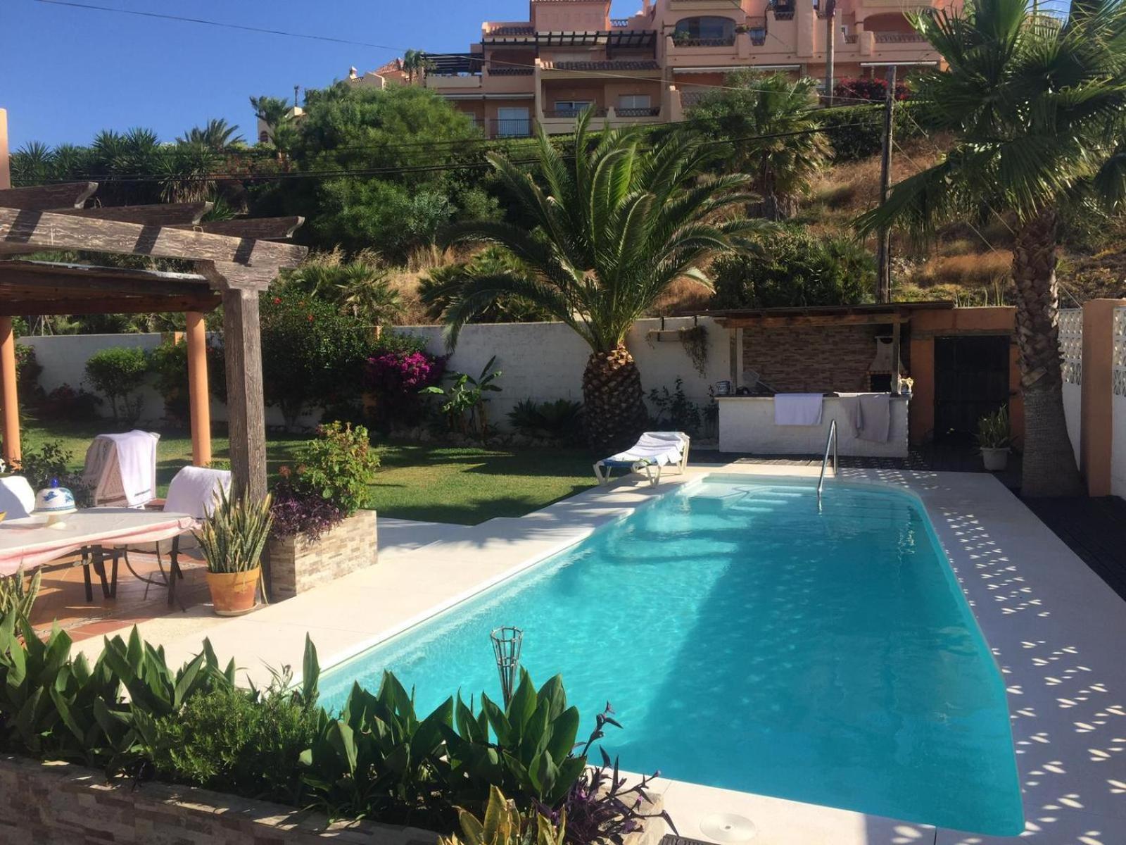 Villa Mijas With Pool 50 M Beach Fuengirola Bagian luar foto